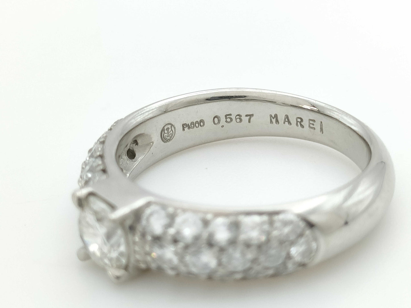 D0.89ct/0.567ct PT900 8.2g Ring