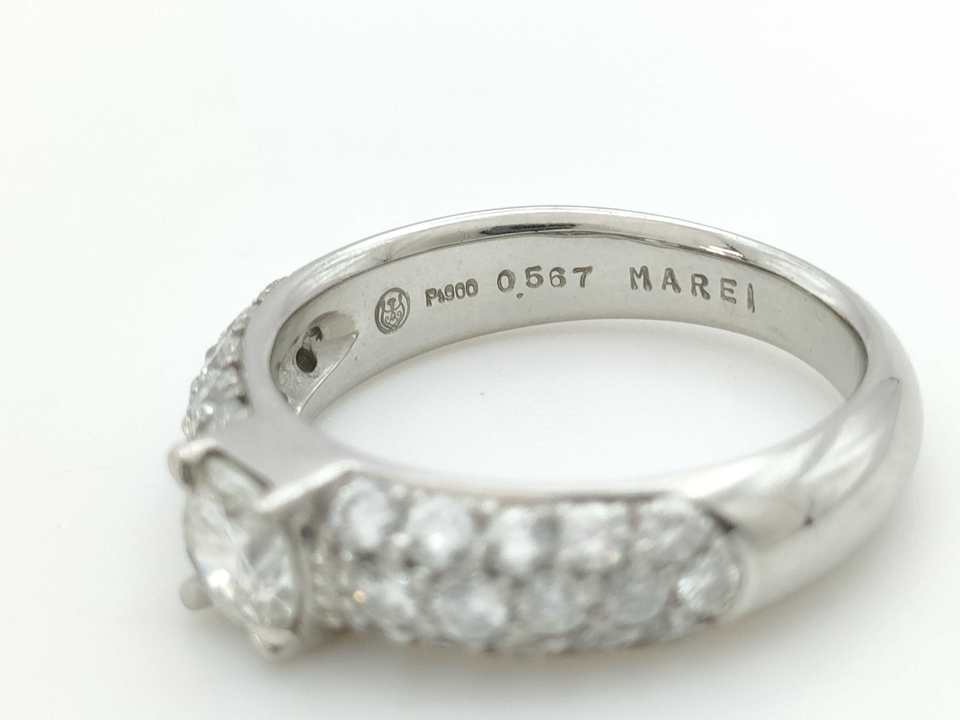 D0.89ct/0.567ct PT900 8.2g Ring