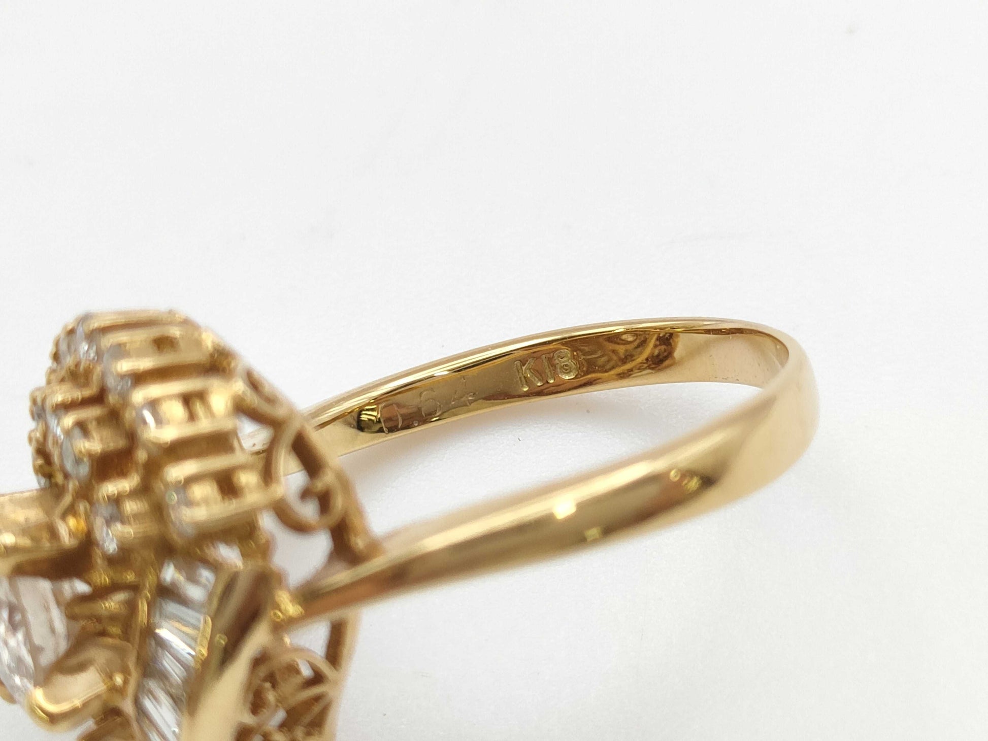 D0.75ct/0.64ct K18 6.3g Ring