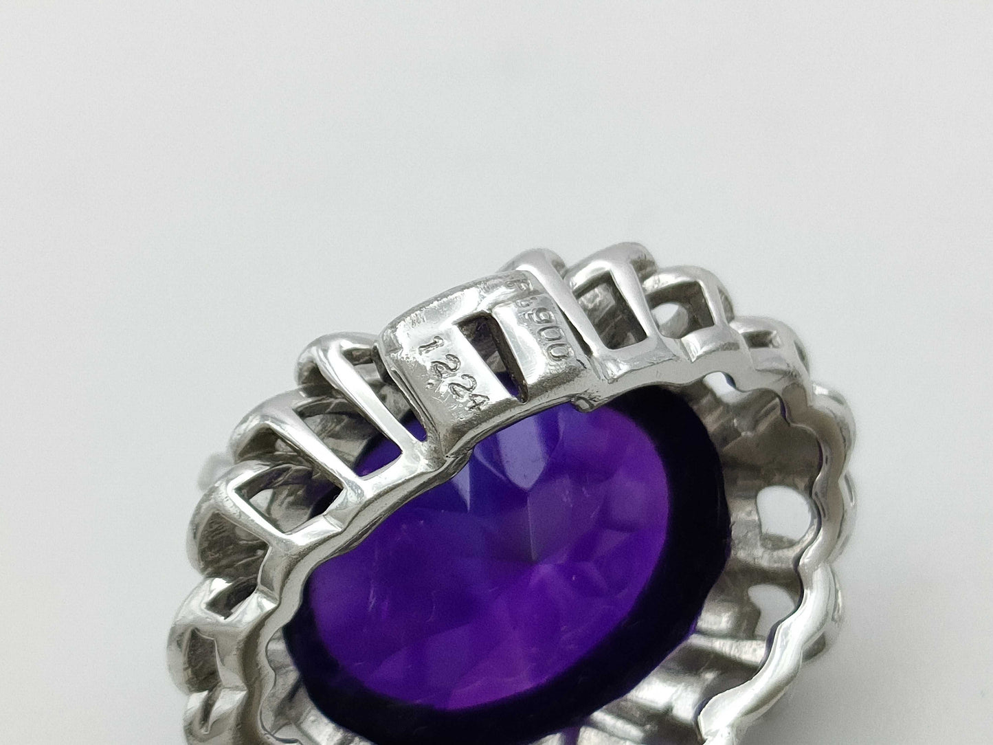 Amethyst 12.24ct PT900 9.6g Pendant Top