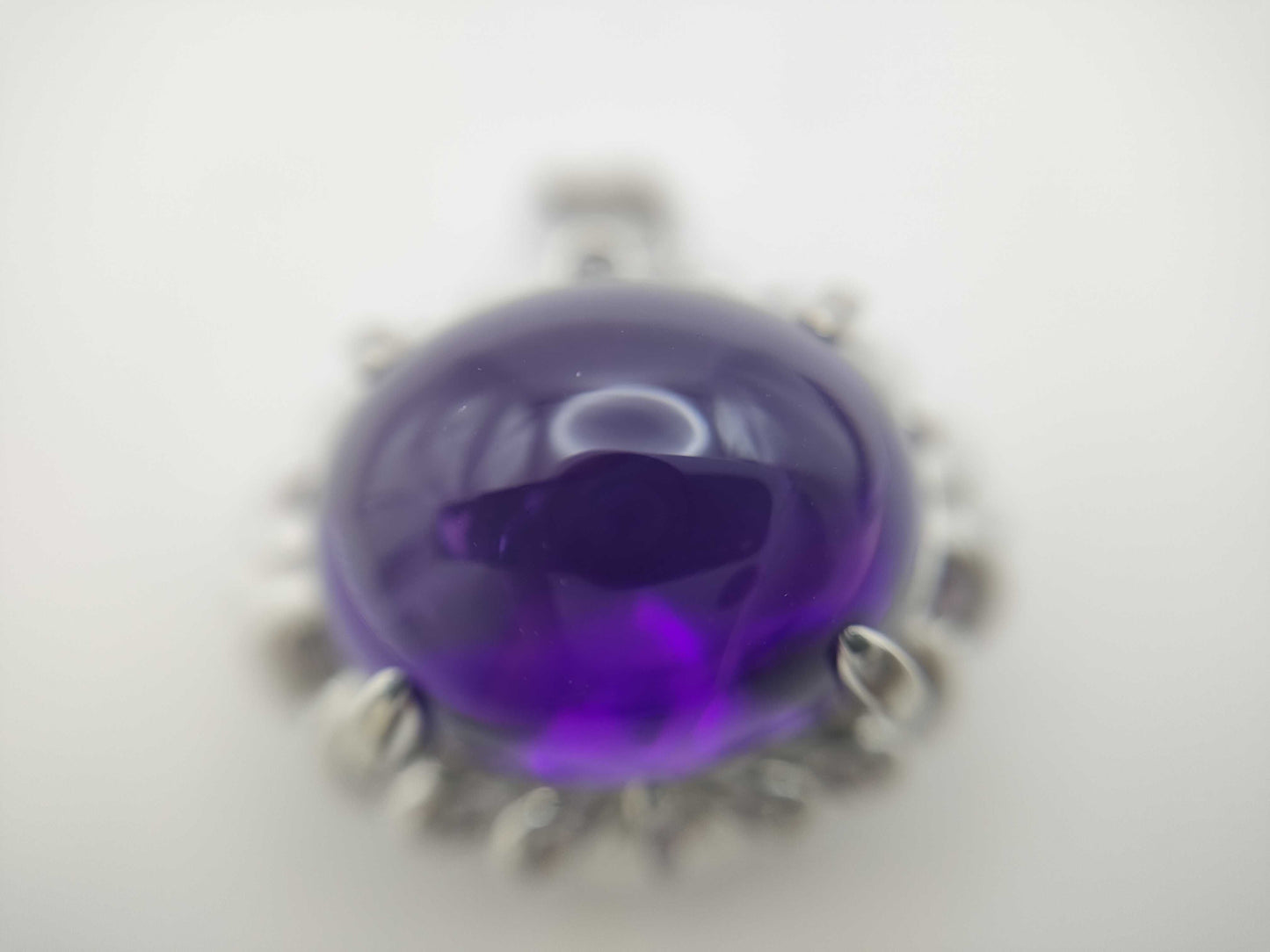 Amethyst 12.24ct PT900 9.6g Pendant Top