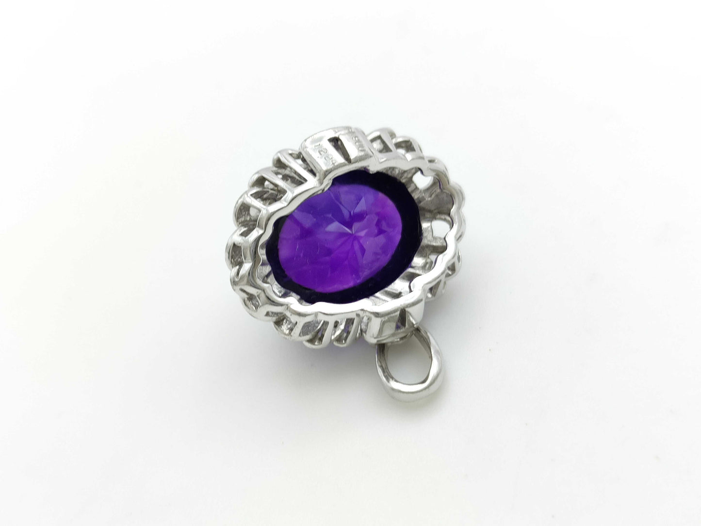 Amethyst 12.24ct PT900 9.6g Pendant Top