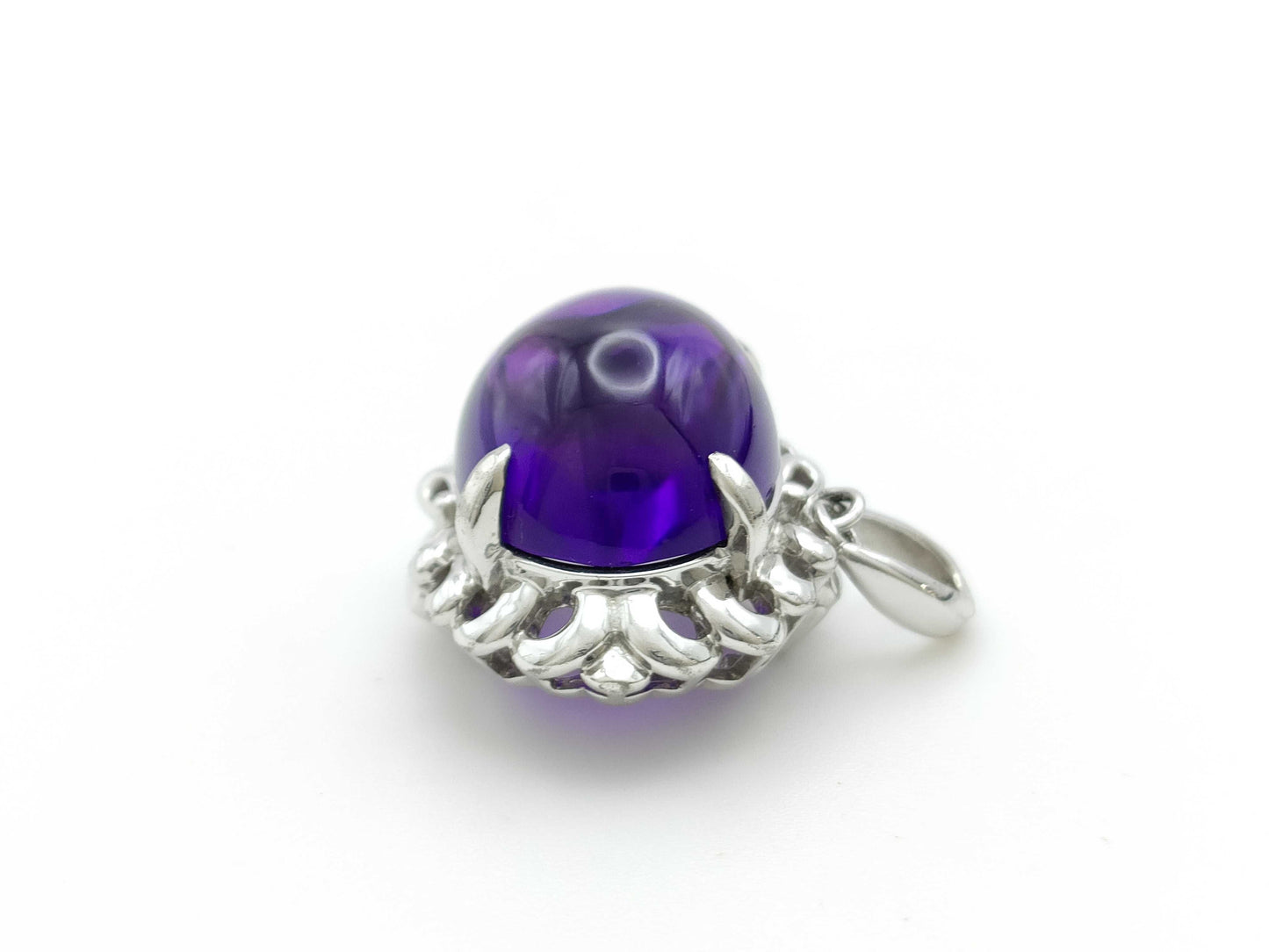 Amethyst 12.24ct PT900 9.6g Pendant Top