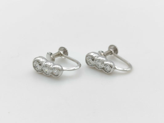 Diamond PT900/K14WG 2.3g Earrings