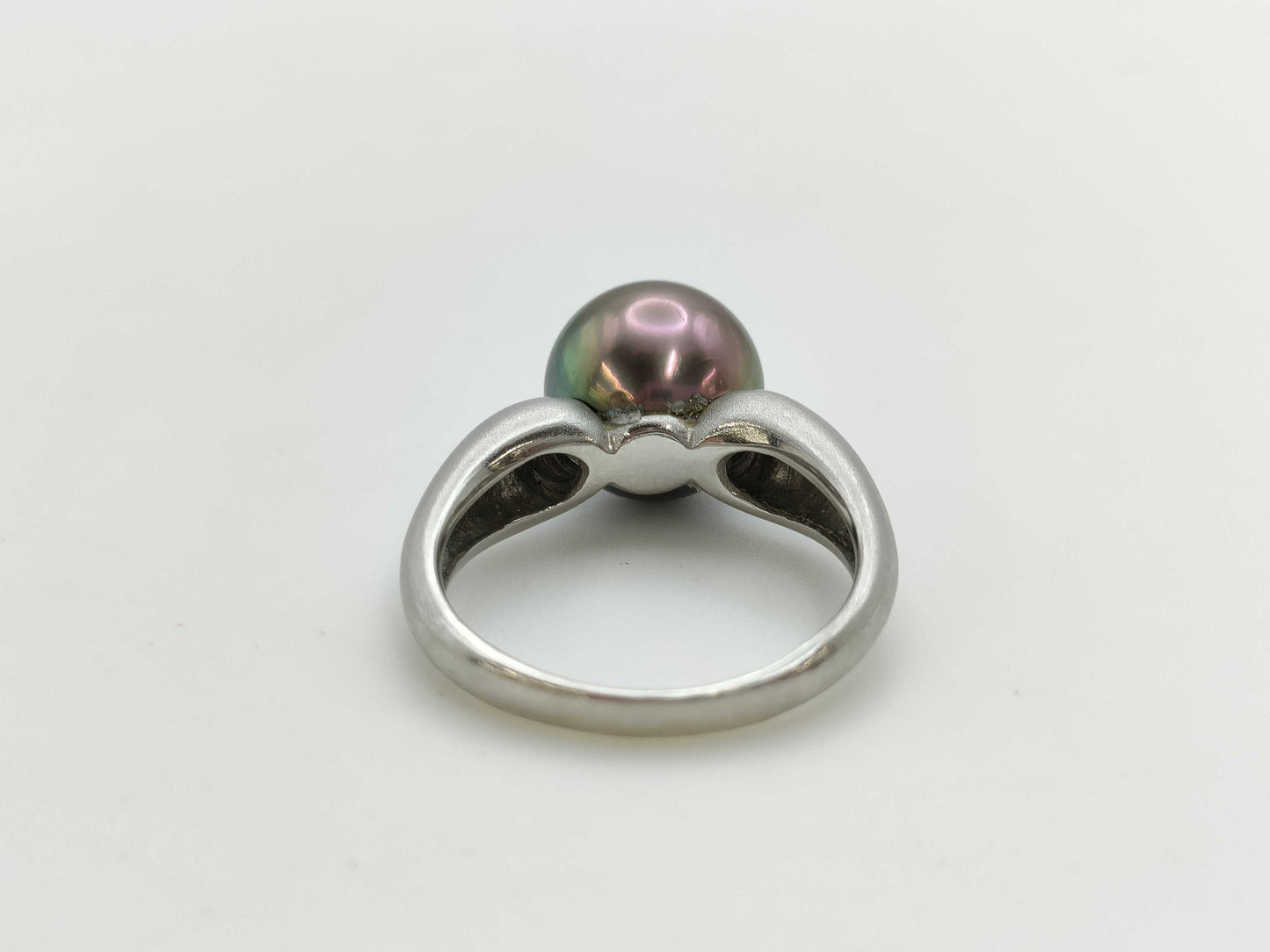 Black Butterfly Pearl Diameter Approx. 11.0mm D0.17ct PT900 7.9g Ring