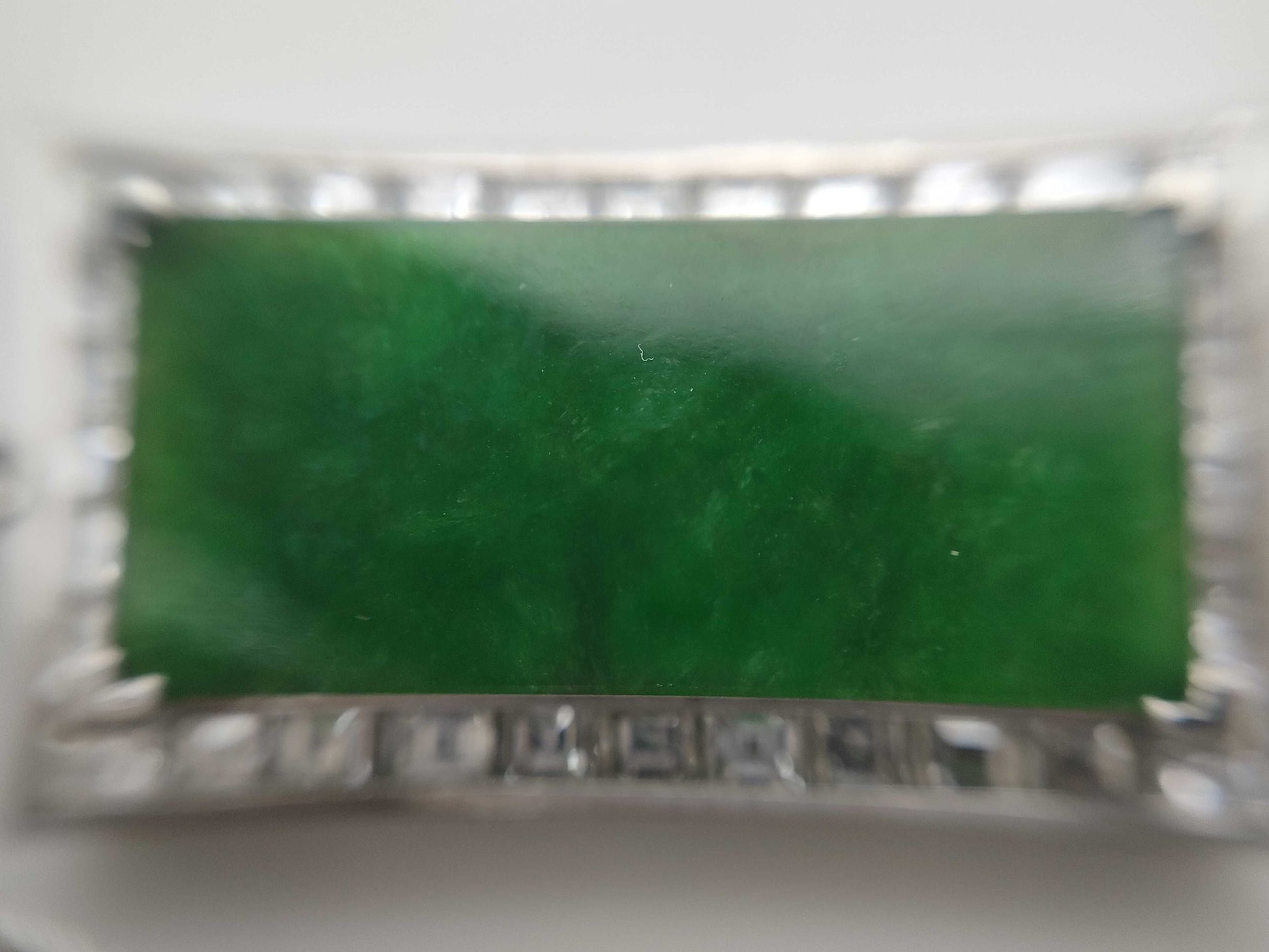 Jade D2.02ct PT900 11.6g Pendant Top