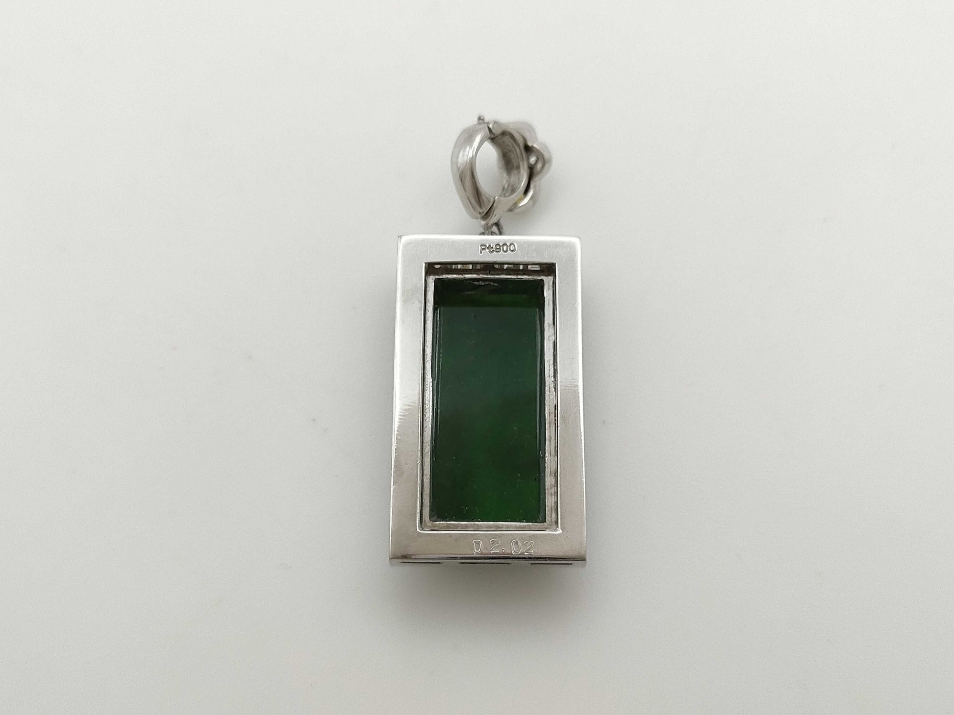 Jade D2.02ct PT900 11.6g Pendant Top