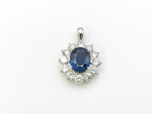 S1.62ct D0.99ct PT900 3.7g Pendant Top