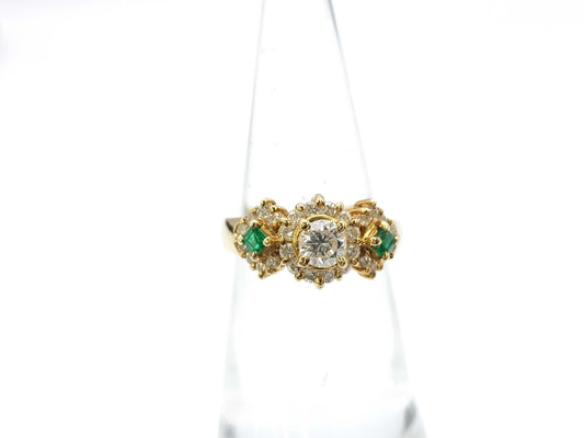 E0.14ct D0.32ct FD0.41ct K18 4.9g Ring