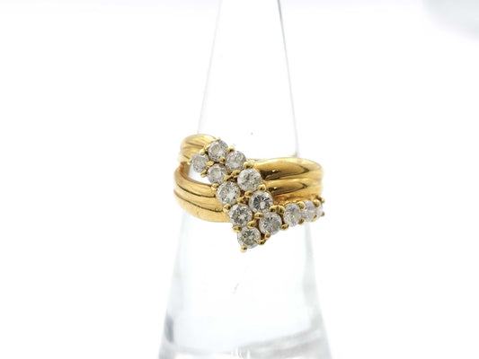 D1.02ct K18 6.2g Ring