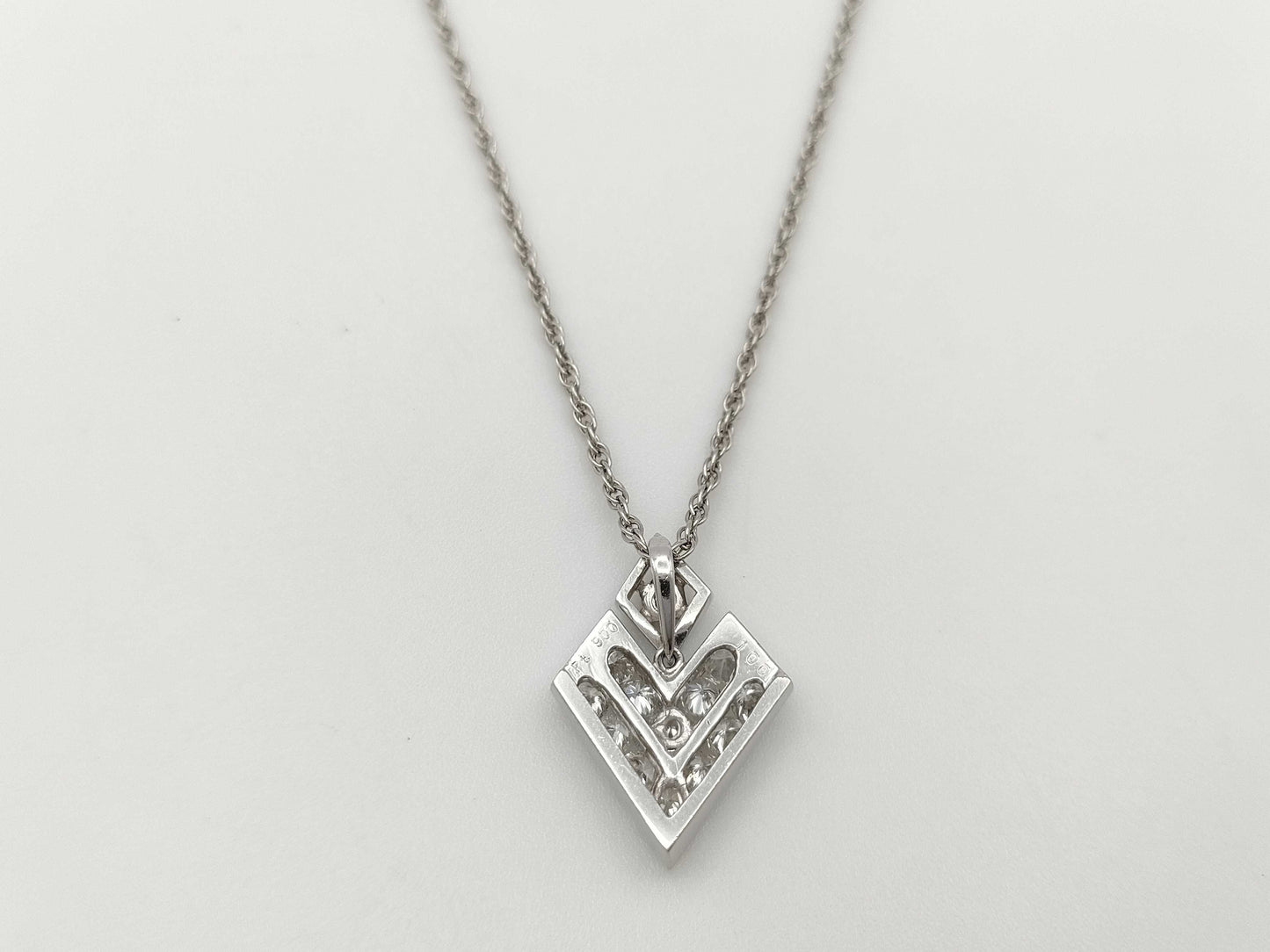 D1.00ct PT900/PT850 7.7g Necklace