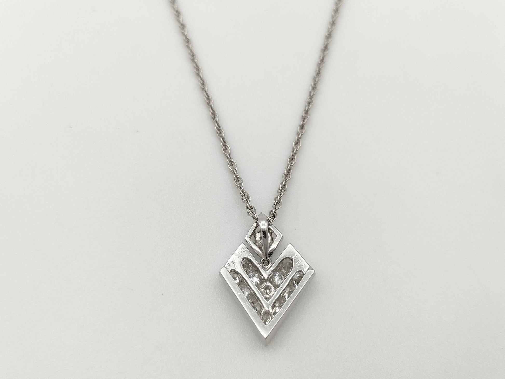 D1.00ct PT900/PT850 7.7g Necklace
