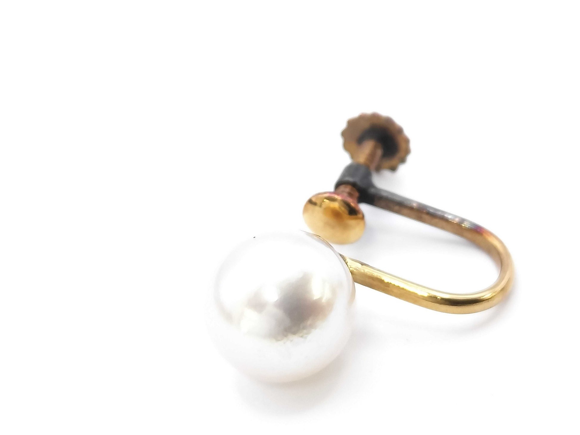 Pearl diameter approx. 8.5/8.6mm K18 3.4g Earrings