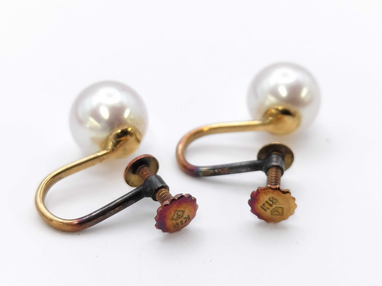 Pearl diameter approx. 8.5/8.6mm K18 3.4g Earrings