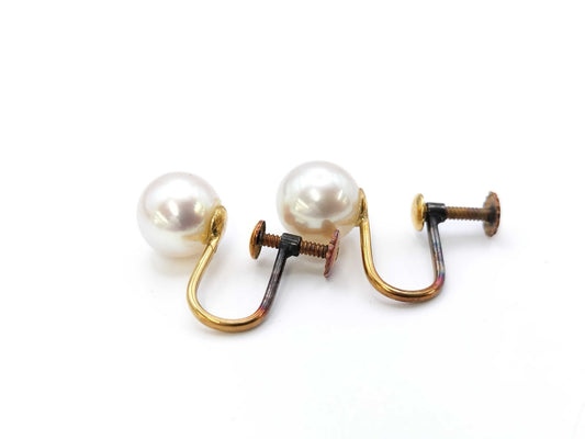Pearl diameter approx. 8.5/8.6mm K18 3.4g Earrings