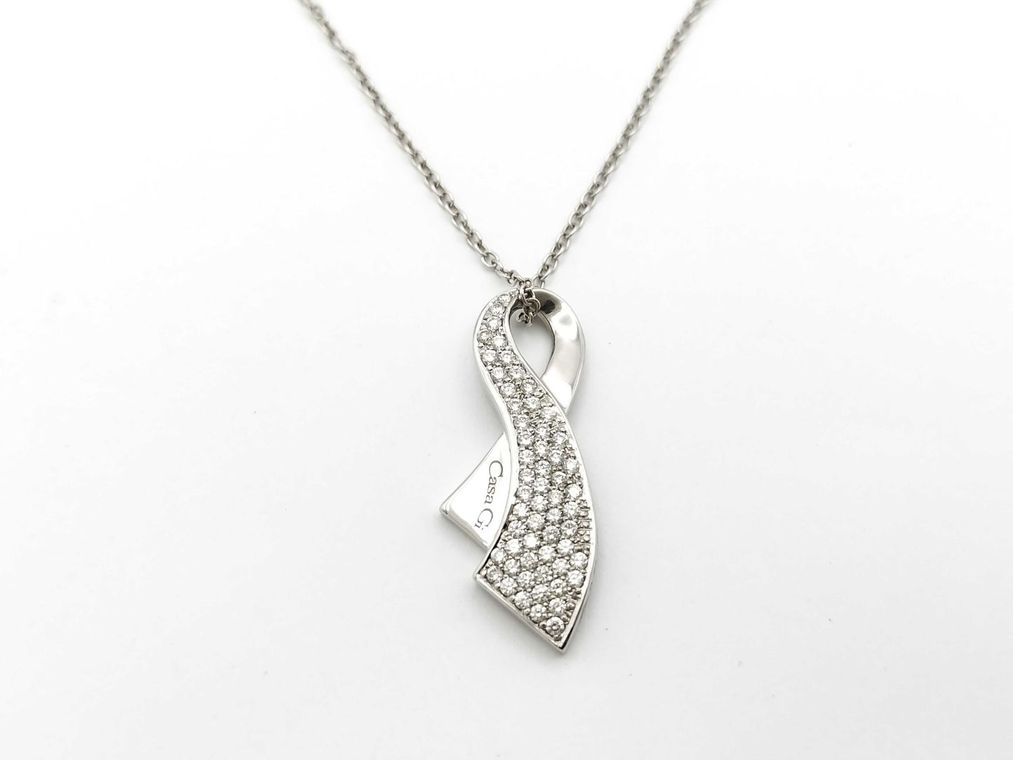 D0.74ct 750 7.9g Necklace