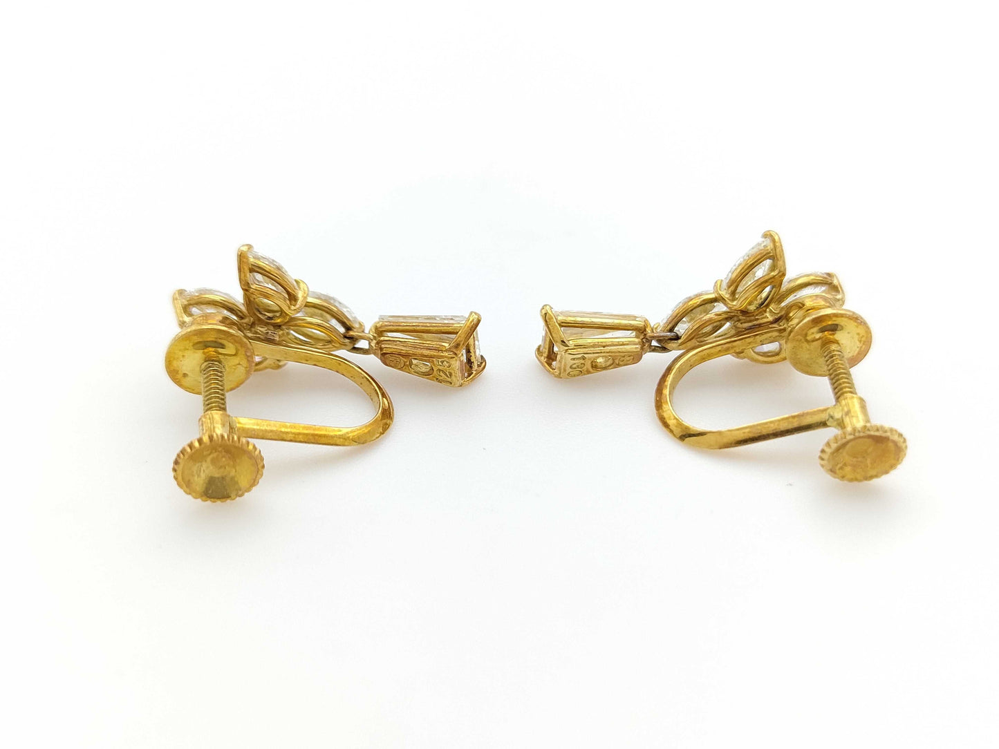 D1.25/1.30ct K18 5.3g Earrings