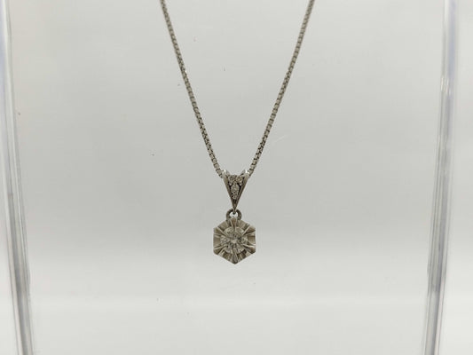 D0.392ct FD0.03ct PT900 6.2g Necklace