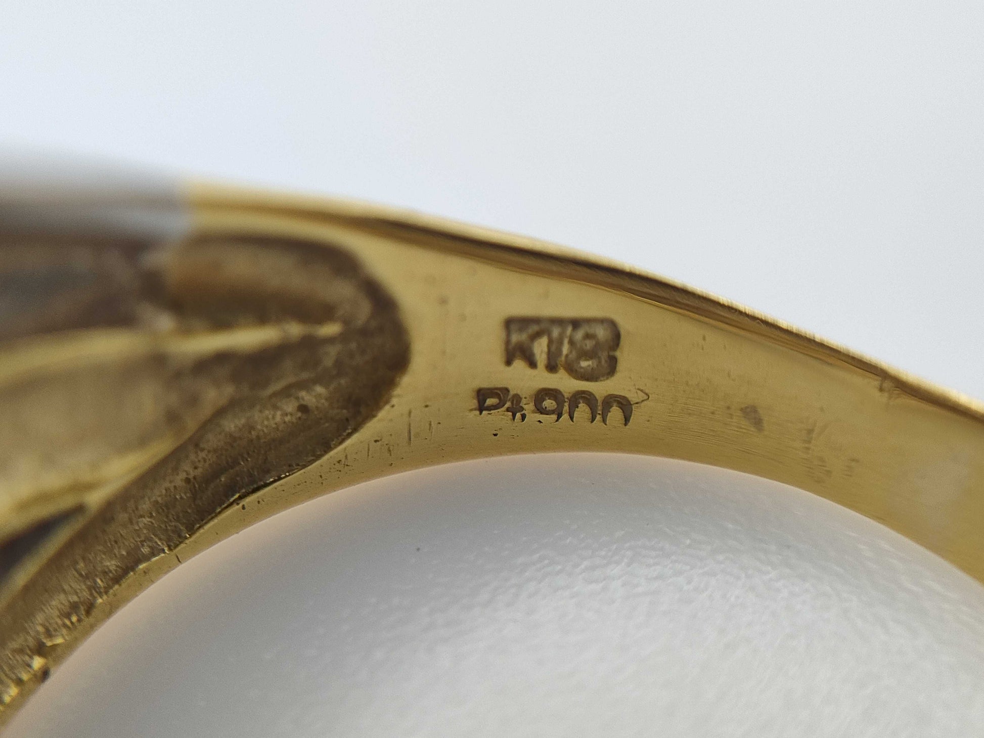 D1.11ct K18/PT900 6.7g Ring