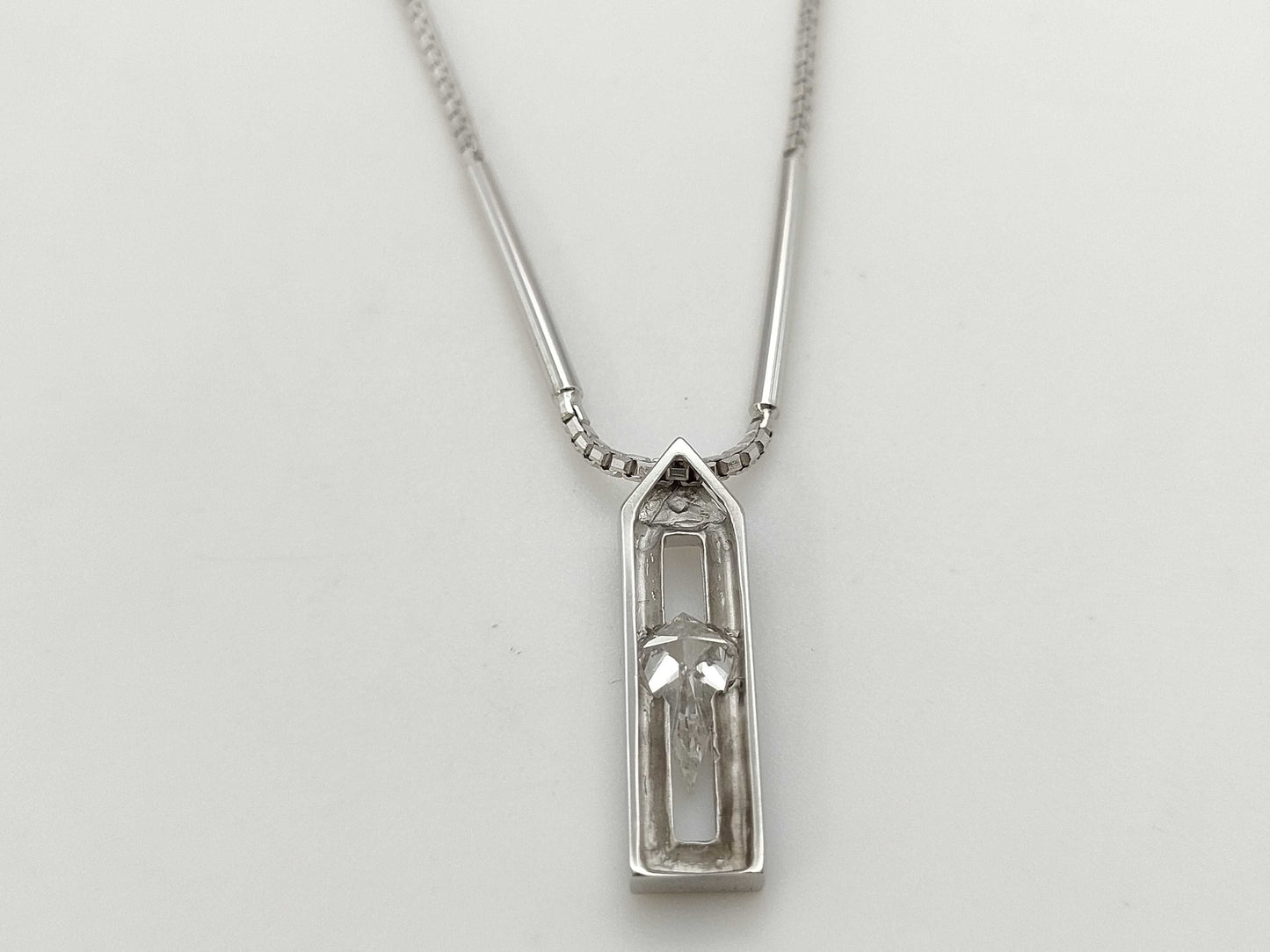 Diamond K18WG 6.8g Necklace