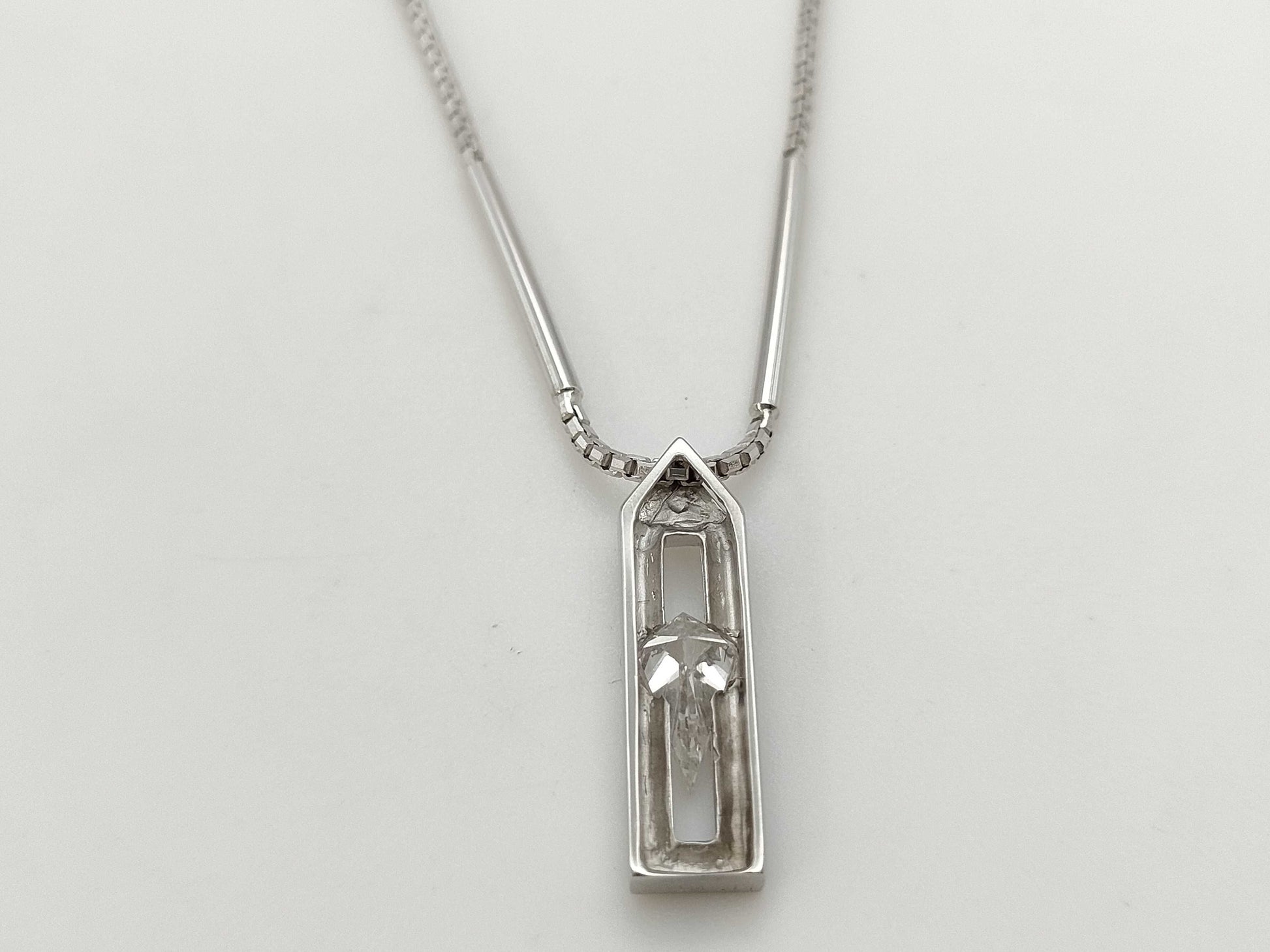 Diamond K18WG 6.8g Necklace