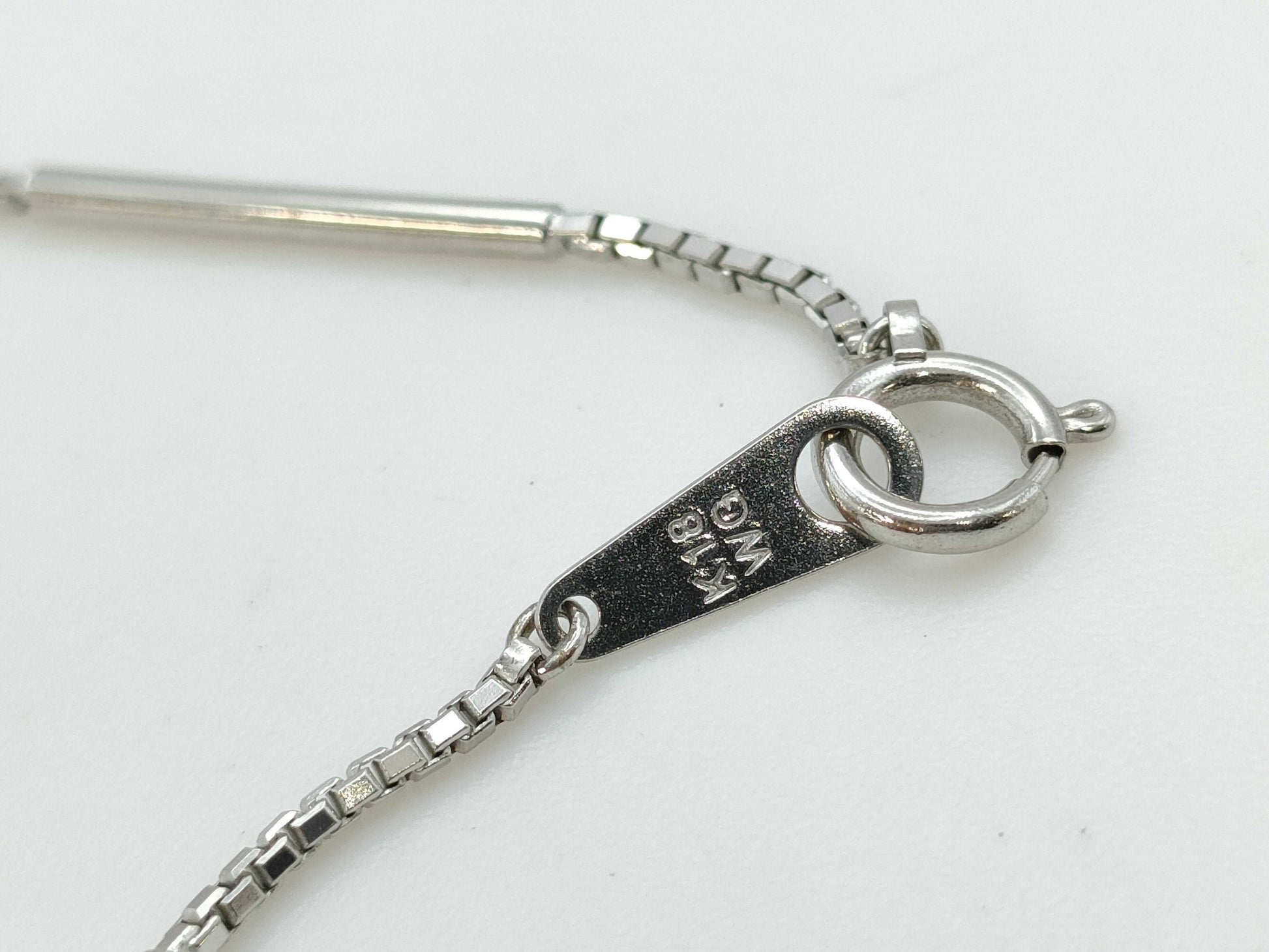 Diamond K18WG 6.8g Necklace
