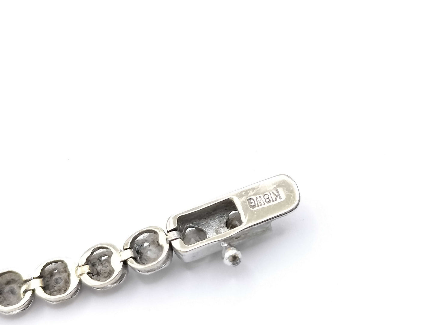 D2.00ct K18WG 5.7g Bracelet Bangle