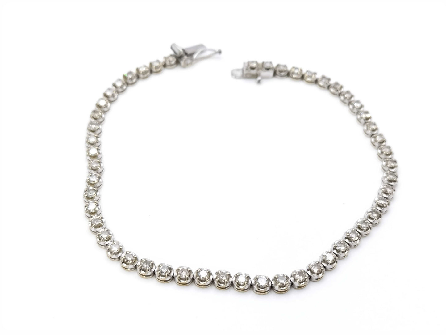 D2.00ct K18WG 5.7g Bracelet Bangle