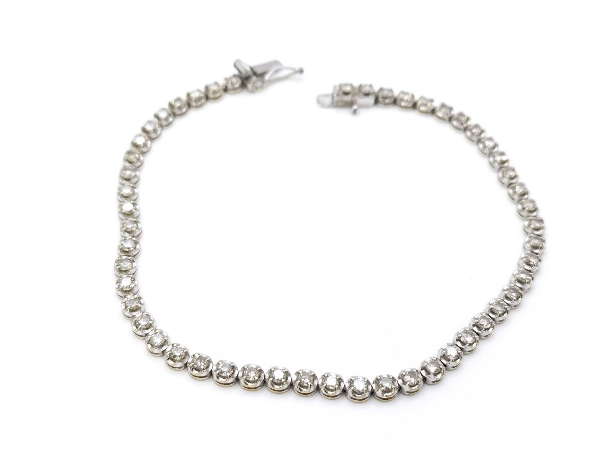 D2.00ct K18WG 5.7g Bracelet Bangle