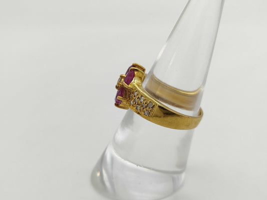 R1.50ct D0.23ct K18 5.1g Ring