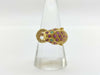 Panther Motif Colored Stone R1.20ct Diamond K18 5.9g Ring
