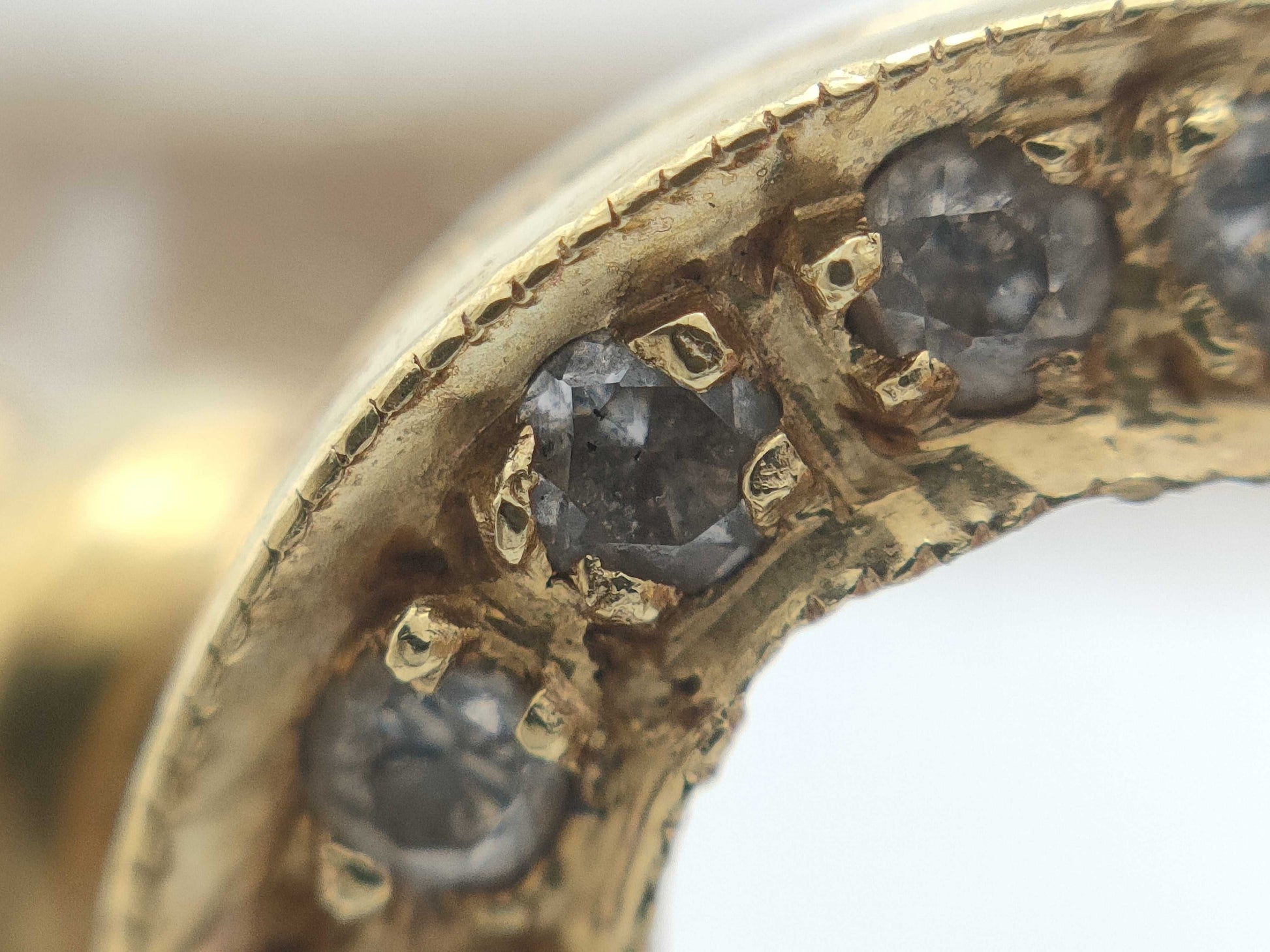 Panther Motif Colored Stone R1.20ct Diamond K18 5.9g Ring