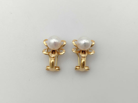 Pearl diameter approx. 5.8mm/5.9mm K18 1.9g earrings