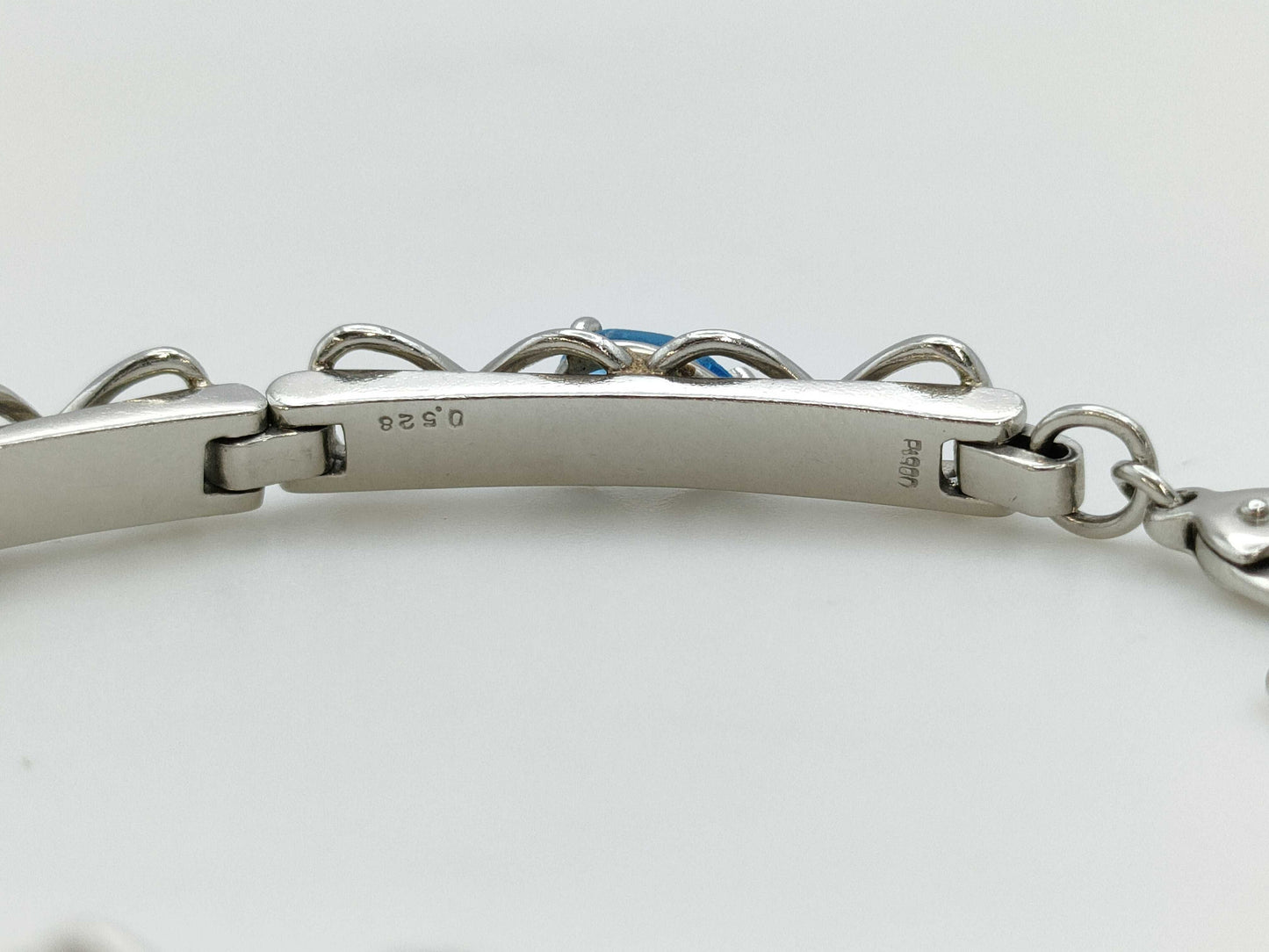 Stone Multi PT900/PT850 21.9g Bracelet Bangle
