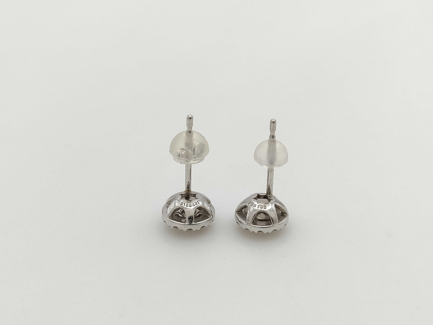 D0.15/0.15ct Melee Diamond PT900 2.4g Earrings