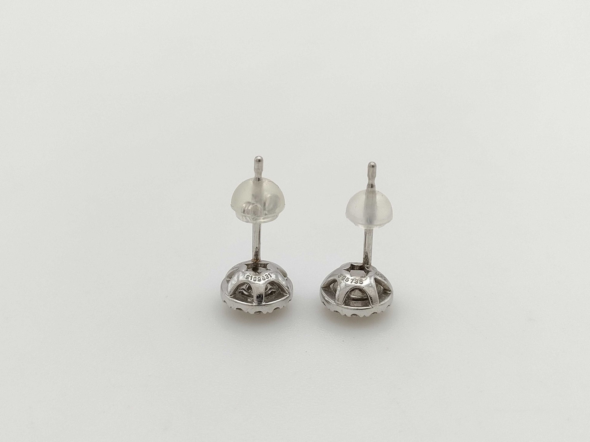 D0.15/0.15ct Melee Diamond PT900 2.4g Earrings