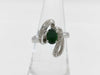Colored Stone 0.97ct D0.10ct PT900 7.8g Ring