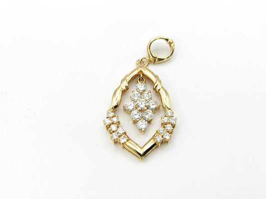 D1.00ct K18 5.2g Pendant Top
