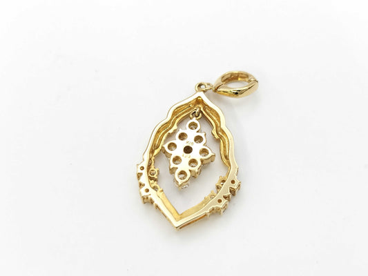 D1.00ct K18 5.2g Pendant Top