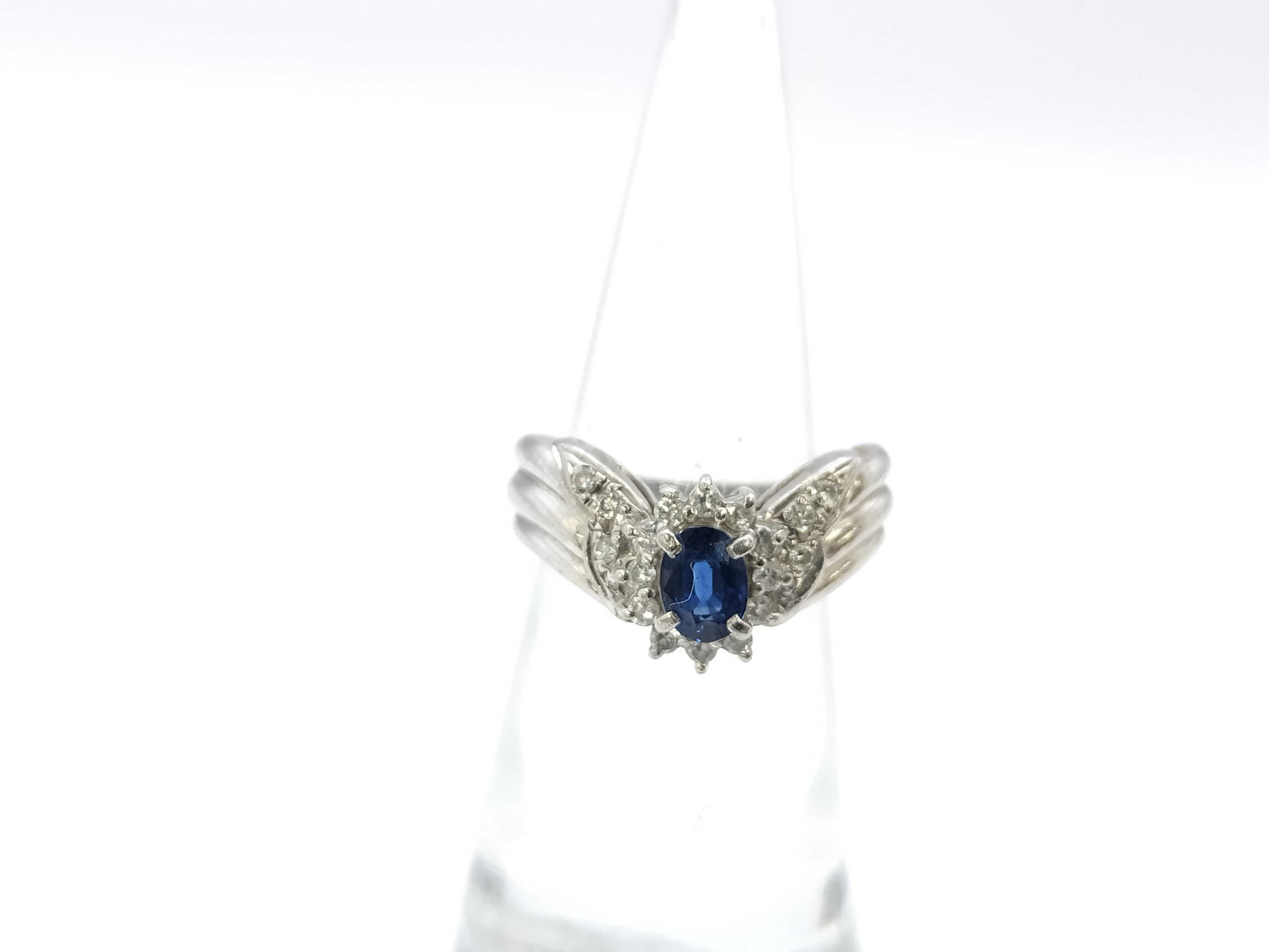 S0.71ct D0.25ct PT900 7.4g Ring