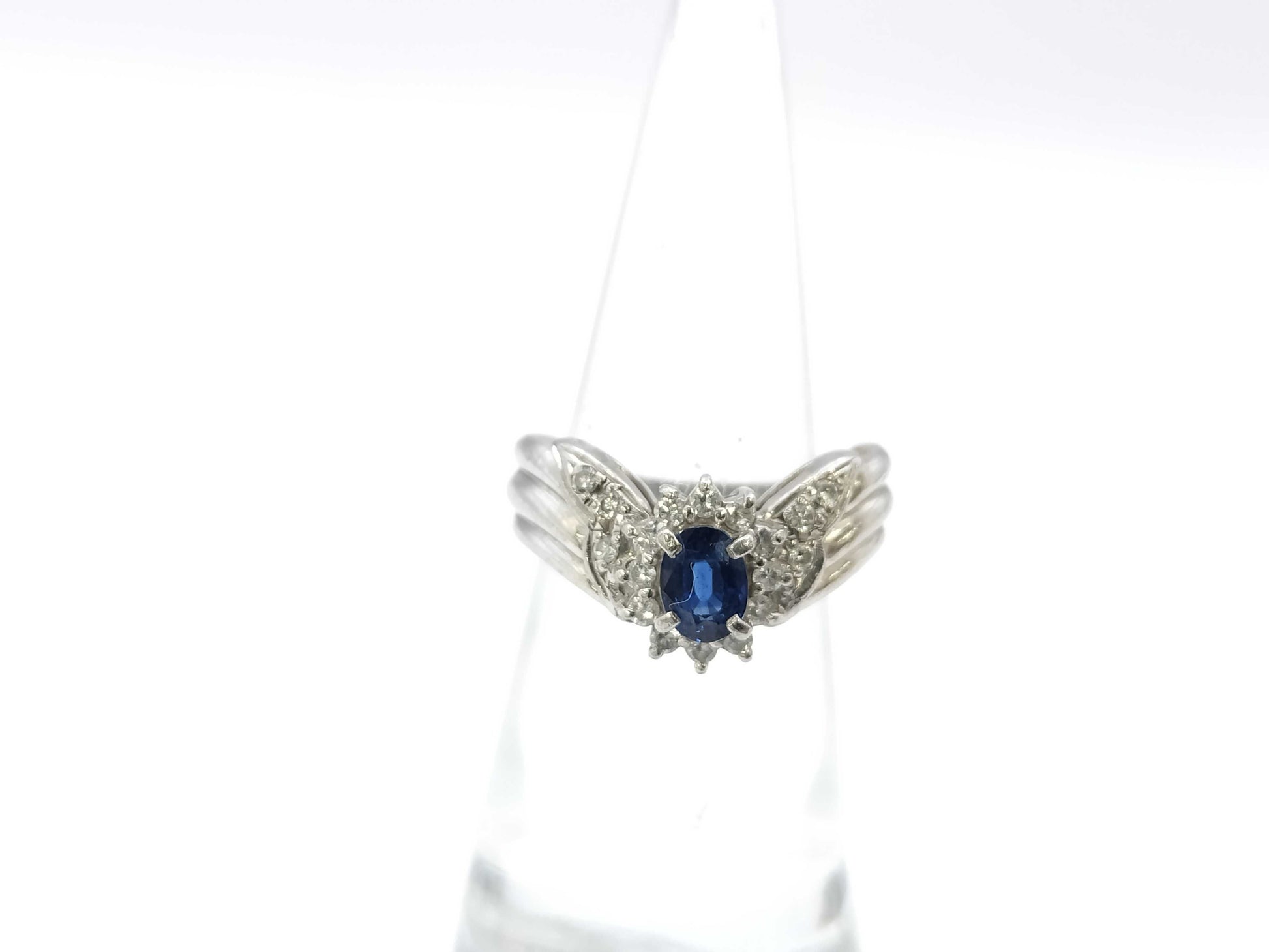 S0.71ct D0.25ct PT900 7.4g Ring