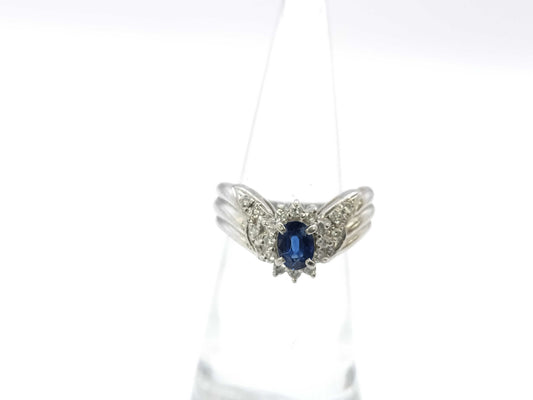 S0.71ct D0.25ct PT900 7.4g Ring