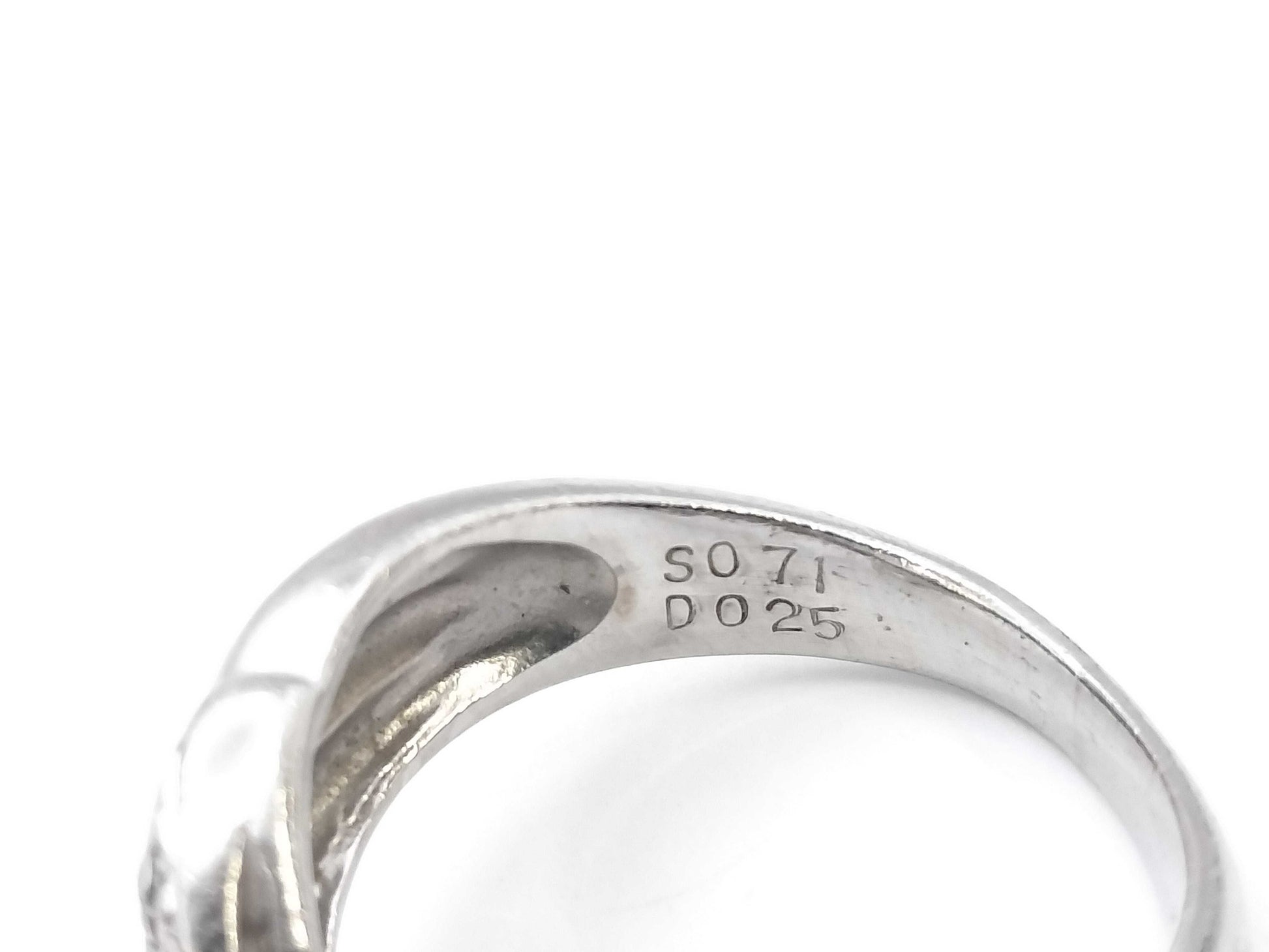S0.71ct D0.25ct PT900 7.4g Ring