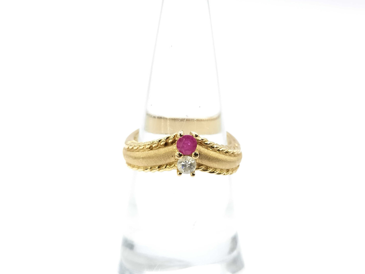 R0.16ct D0.09ct K18 5.9g Ring