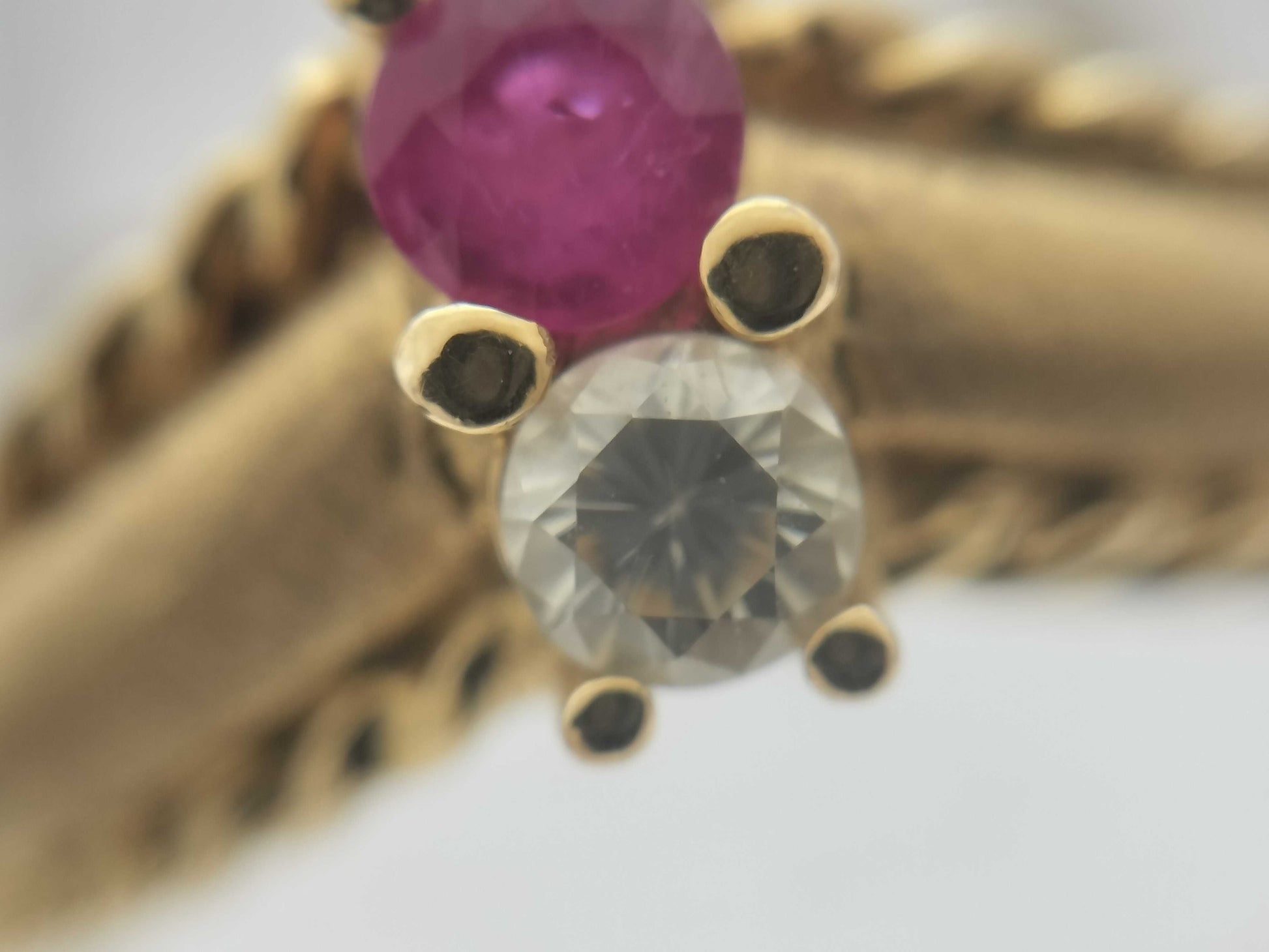 R0.16ct D0.09ct K18 5.9g Ring
