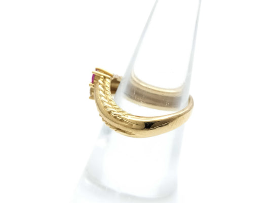 R0.16ct D0.09ct K18 5.9g Ring