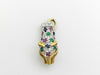 Ruby Sapphire Emerald Diamond K18 2.4g Pendant Top