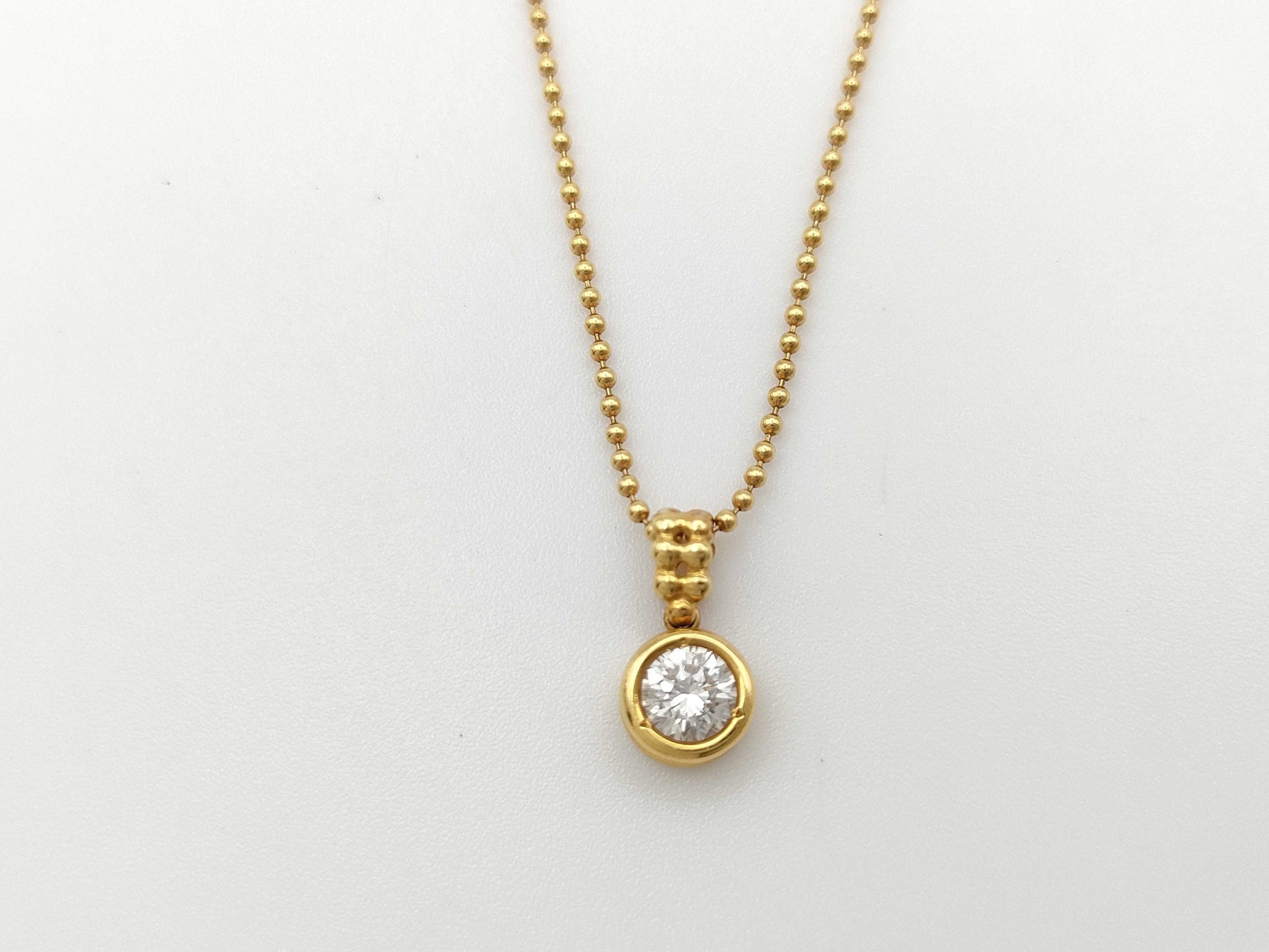 D0.415ct K18 3.9g Necklace