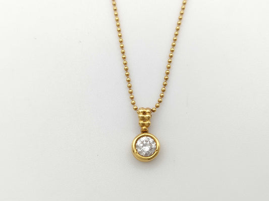 D0.415ct K18 3.9g Necklace