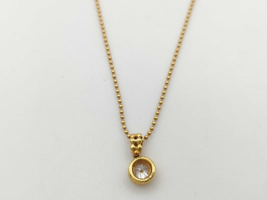D0.415ct K18 3.9g Necklace